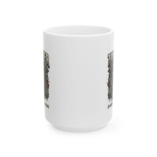 "Horror of Taxes" White Ceramic Mug