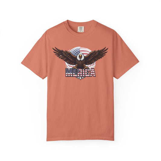 Color: Terracotta | Merica Unisex Garment-Dyed Tee