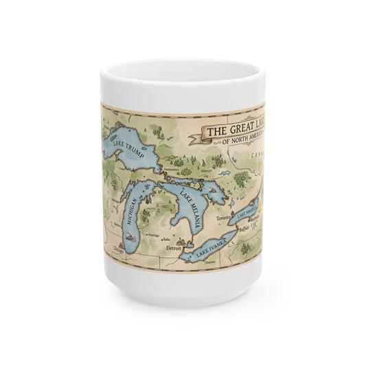 "51st State Great Lakes" White Ceramic Mug