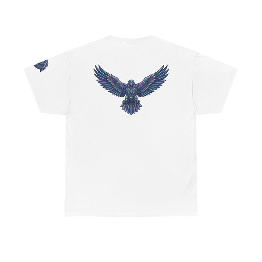 Color: White | Cyber Falcon Premium Graphic Tee
