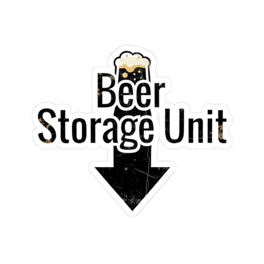 Beer Storage Unit – Premium Dad Bod | Kiss-Cut Sticker — AttitudeShirts