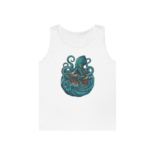 Color: White | The Kraken (Norse-Global Maritime) Tank Top