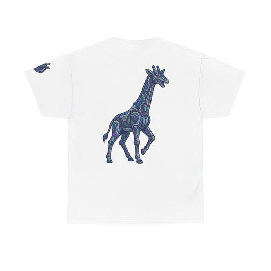 Color: White | Cyber Giraffe Premium Graphic Tee