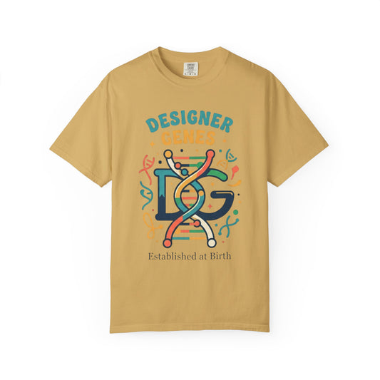 Color: Mustard | Designer Genes Unisex Garment-Dyed Tee
