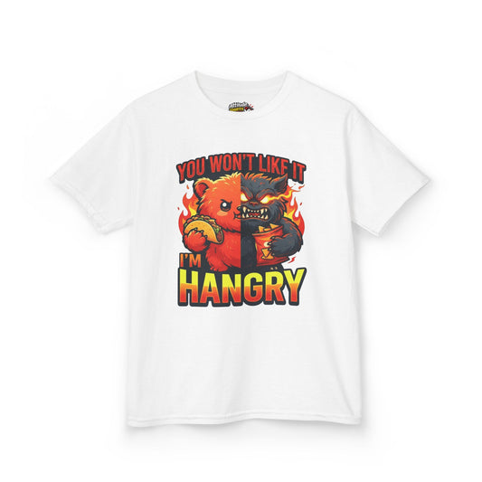 Color: White | You Won't Like It I'm Hangry Kids Tee