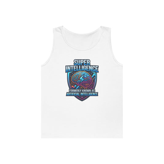 Color: White | Super Intelligence Tank Top