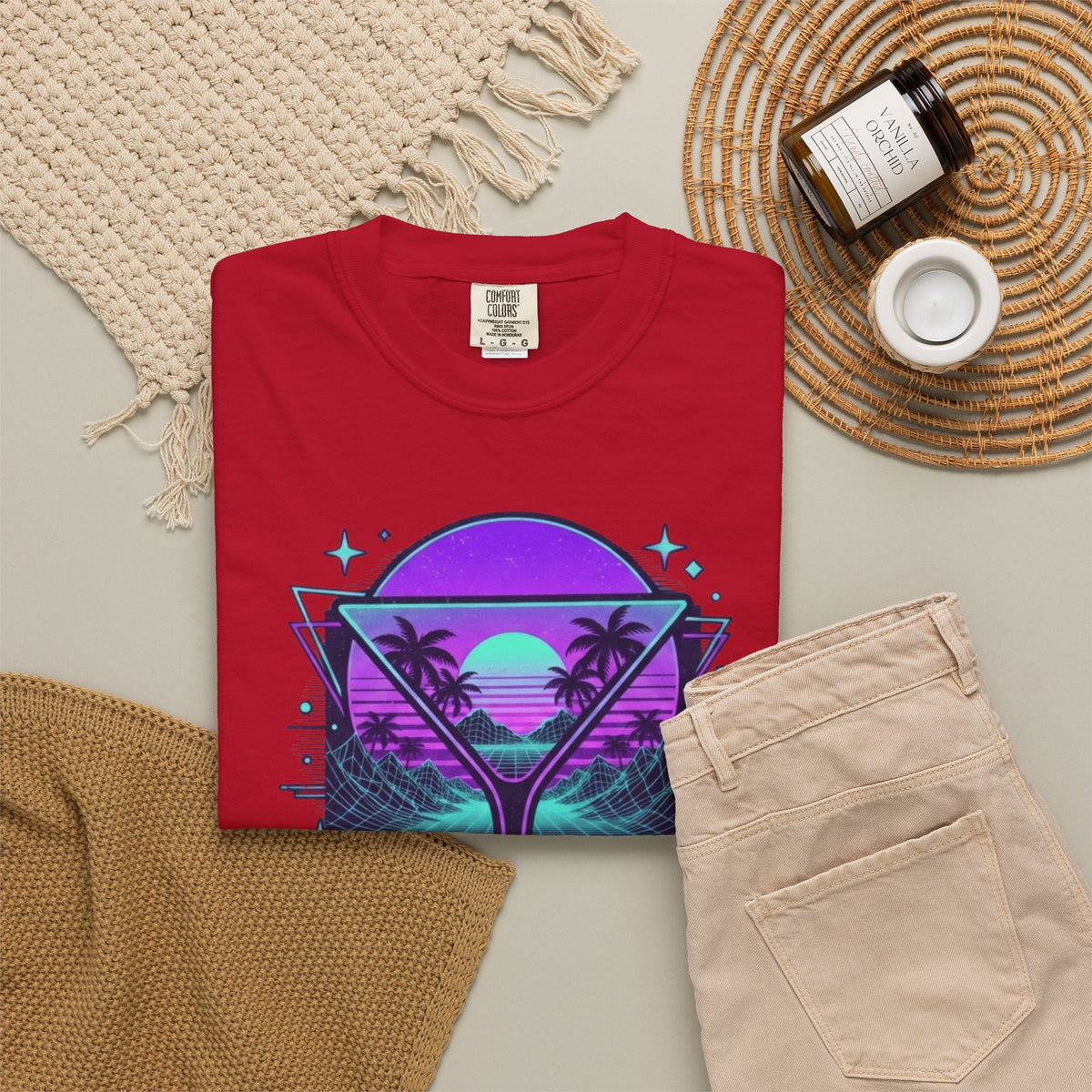 "Up All Night" Unisex Garment-Dyed Tee