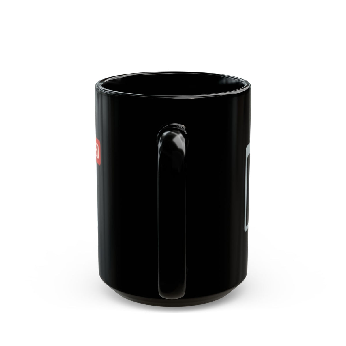 "I Found The Mute" Black Ceramic Mug — Graphic