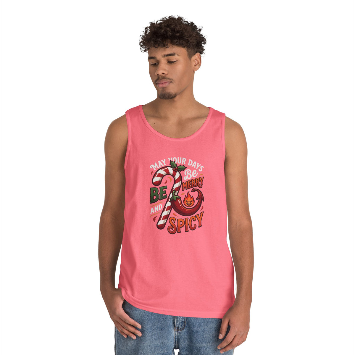 "May Your Days Be Merry and Spicy" Tank Top