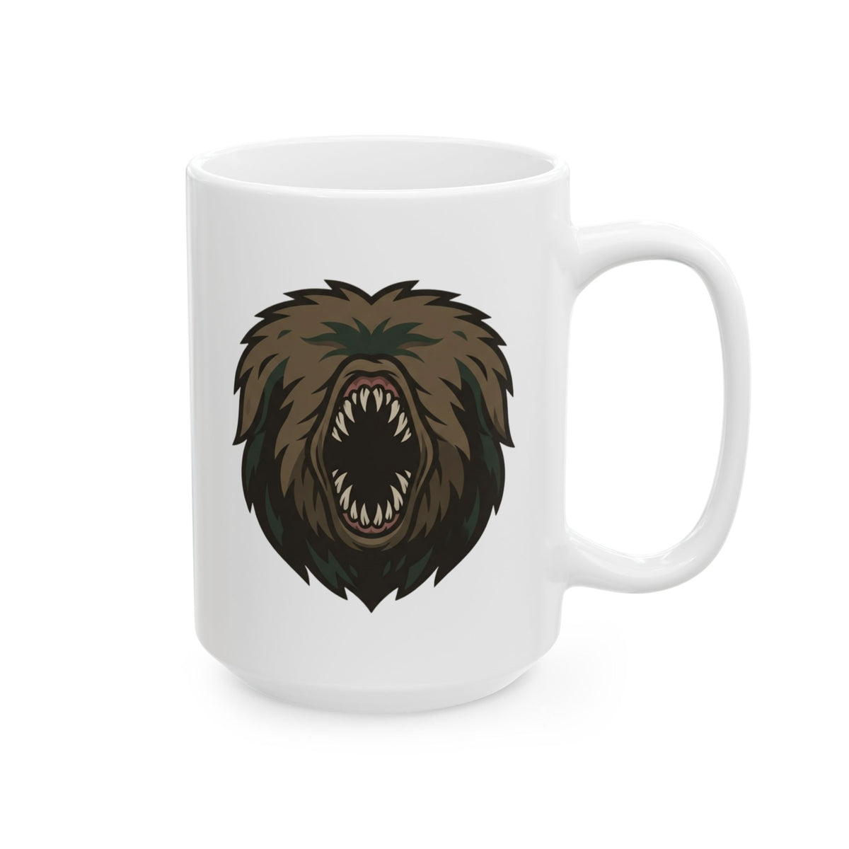 "Mapinguari (Amazon Rainforest)" White Ceramic Mug — Graphic