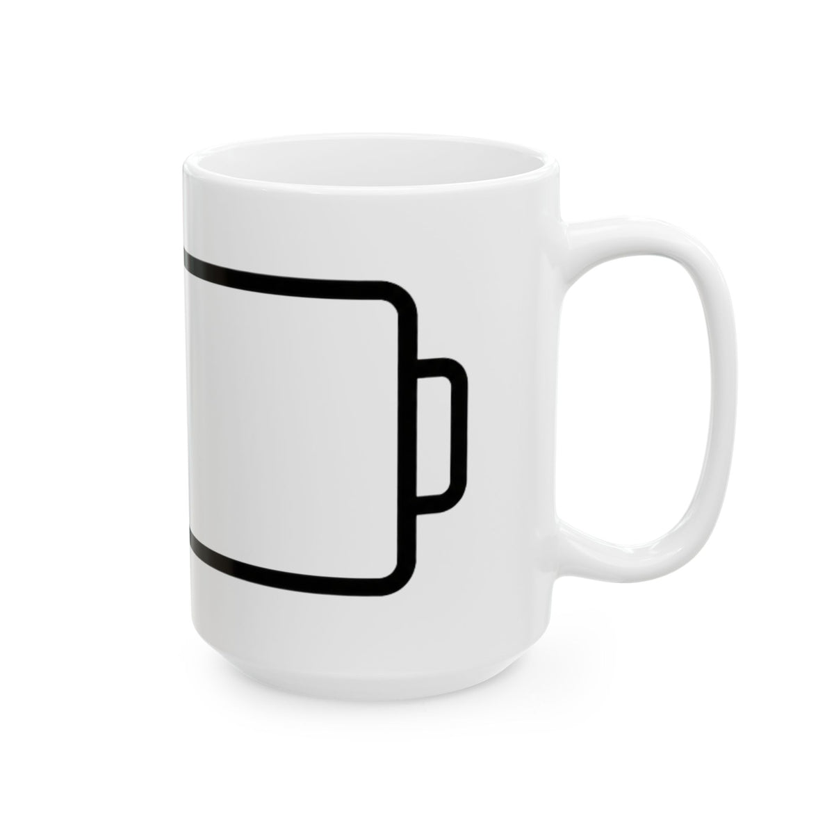 "Low Power Mode" White Ceramic Mug — Graphic