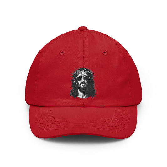 Color: Red | Good Book Series - Son of A Virgin Dad Hat — Graphic