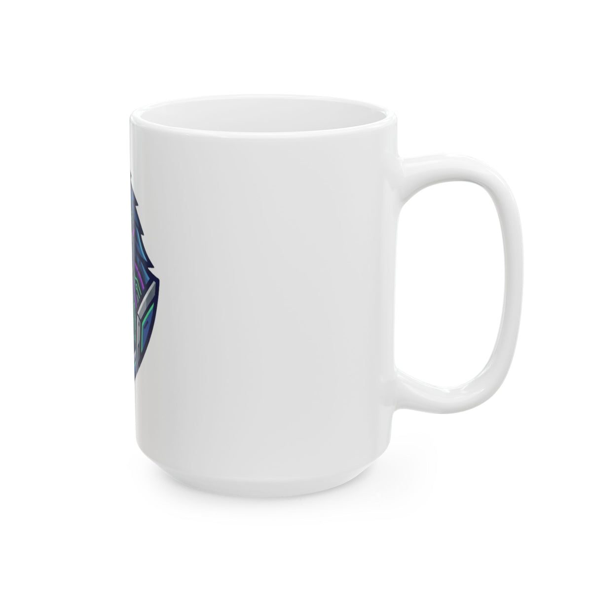 "Cyber Gorilla" White Ceramic Mug — Graphic