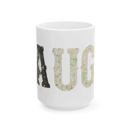 "Choose to Laugh" White Ceramic Mug — Graphic