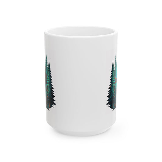 "Bigfoot-Sasquatch (North America)" White Ceramic Mug