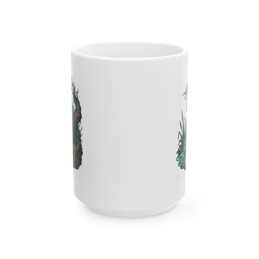 "Kappa (Japanese Folklore)" White Ceramic Mug