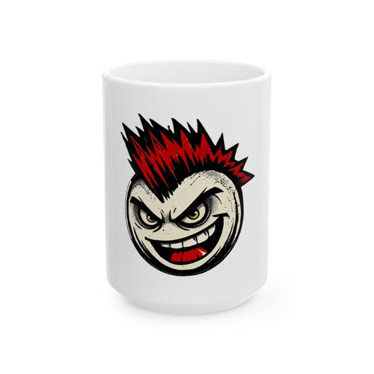 "Hazard" White Ceramic Mug