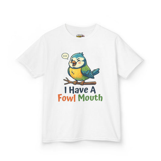 Color: White | Fowl Mouth Kids Tee
