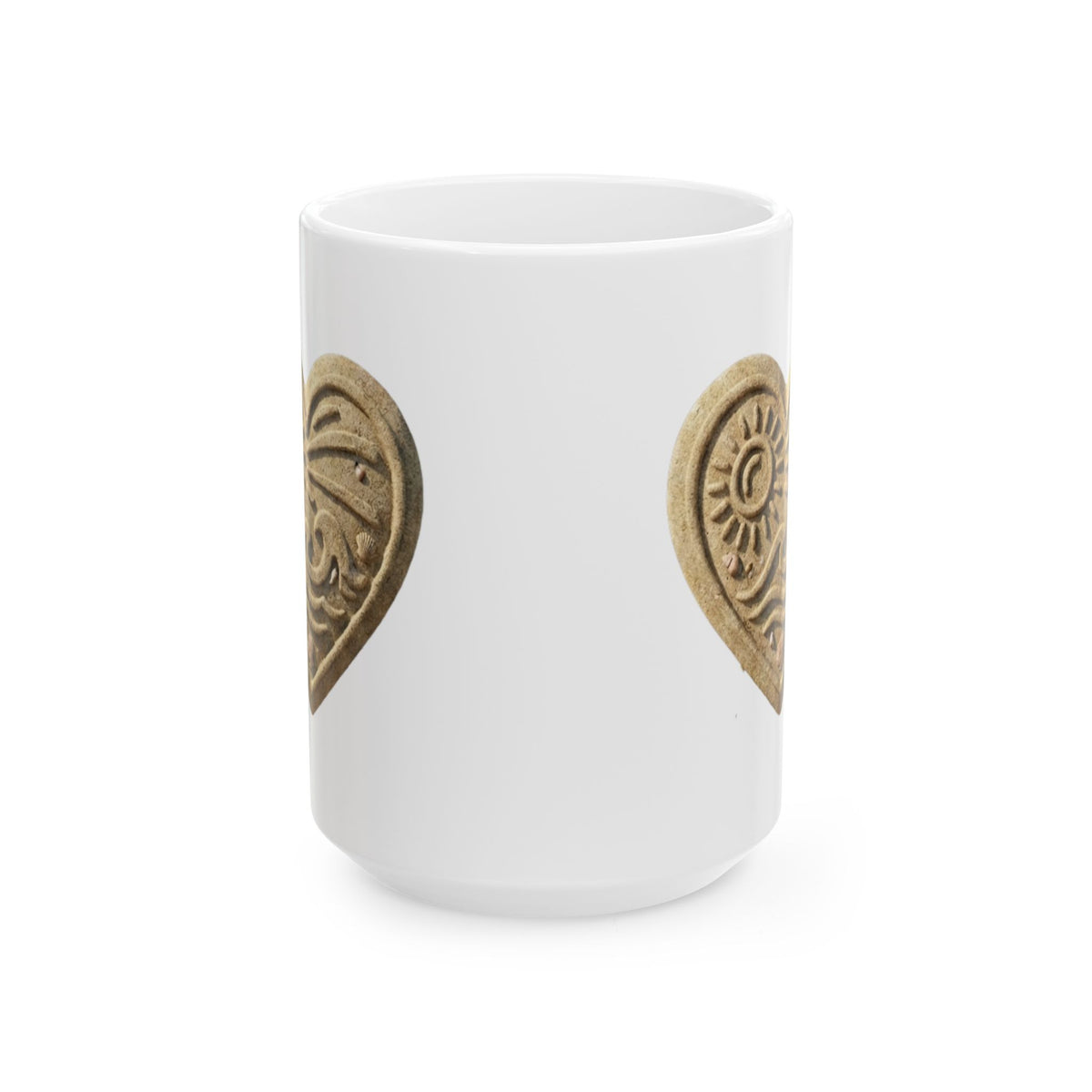 "I Luv The Beach" White Ceramic Mug — Graphic