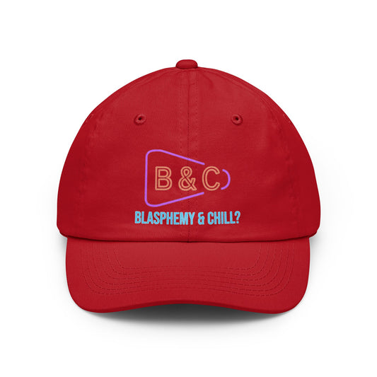 Color: Red | Good Book Series Blasphemy & Chill Dad Hat