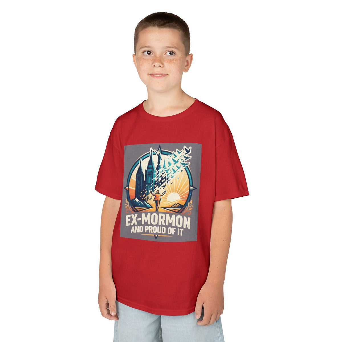 Color: Red | Ex Mormon Kids Tee
