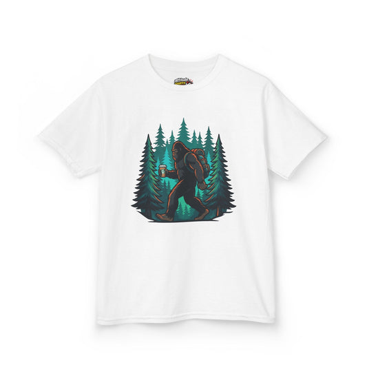 Color: White | Bigfoot-Sasquatch (North America) Kids Tee