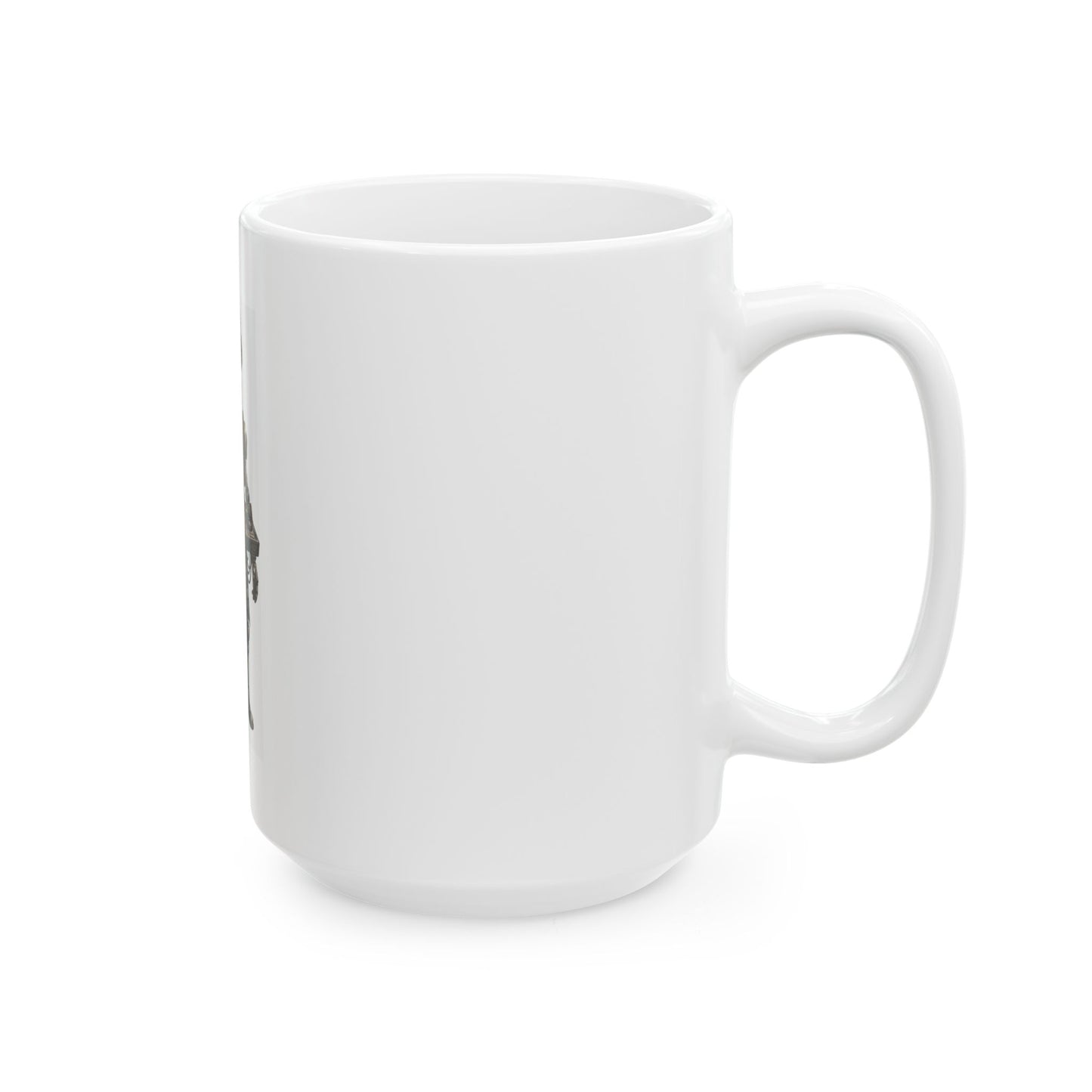 "DJ" White Ceramic Mug