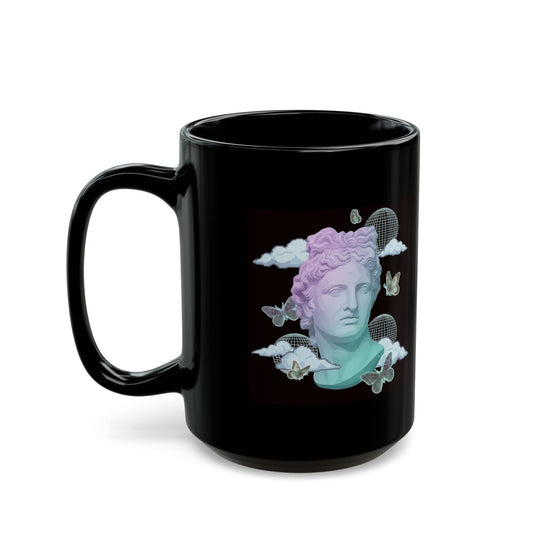 "Dreamscape" Black Ceramic Mug