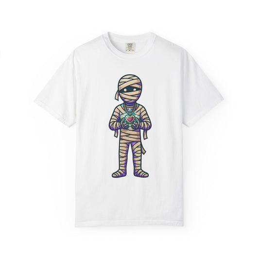 Color: White | Mummy Unisex Garment-Dyed Tee