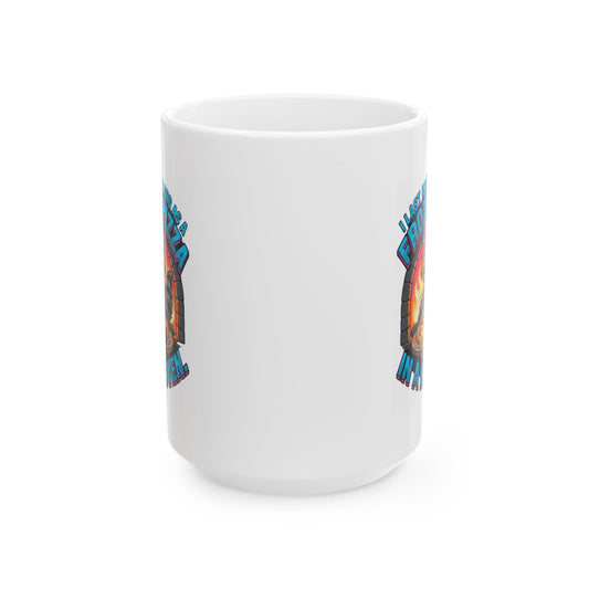 "Frozen Pizza in a Hot Oven" White Ceramic Mug