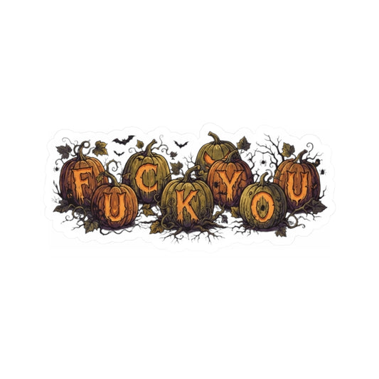 "Pumpkin FU" Sticker — Main