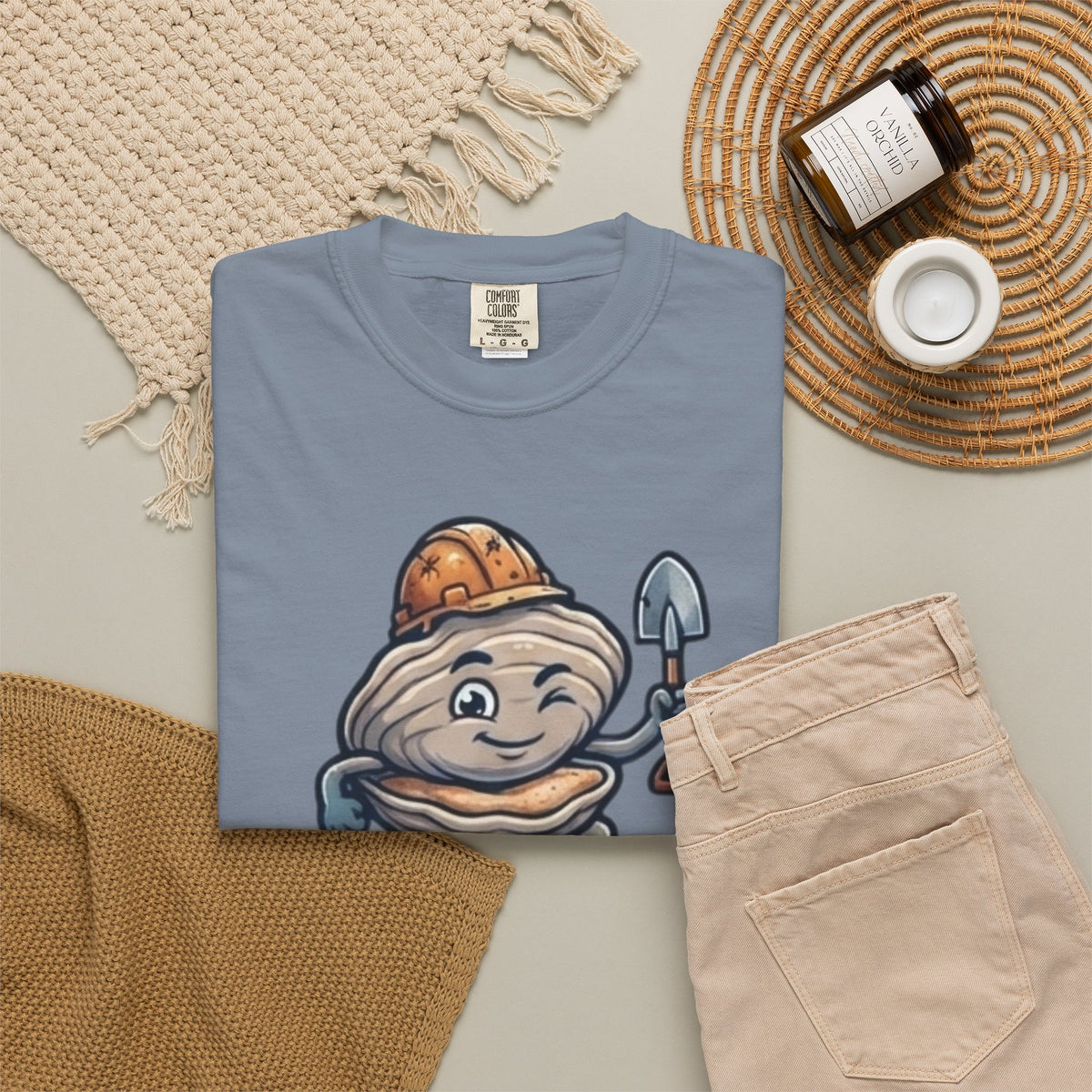 Digging For The Big Pearl Unisex Garment-Dyed Tee