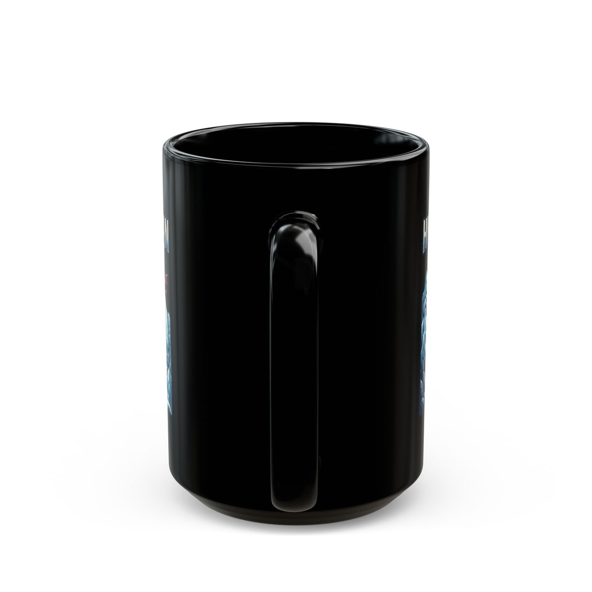"Yeti-Abominable Snowman (Himalayas)" Black Ceramic Mug
