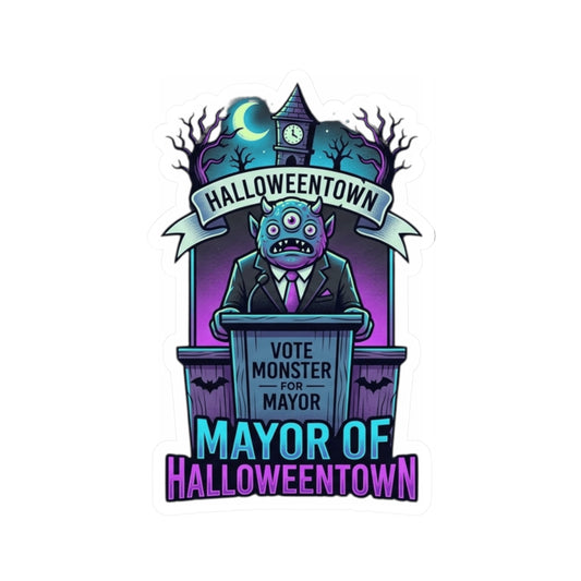 "Mayor Of Halloweentown" Sticker — Main