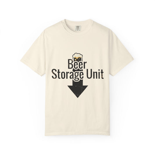 Color: Ivory | Beer Storage Unit – Premium Dad Bod | Garment-Dyed Tee — AttitudeShirts
