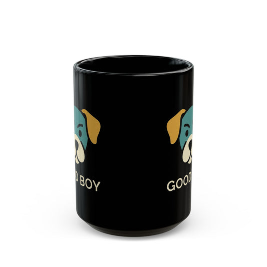 "I'm A Good Boy" Black Ceramic Mug — Graphic
