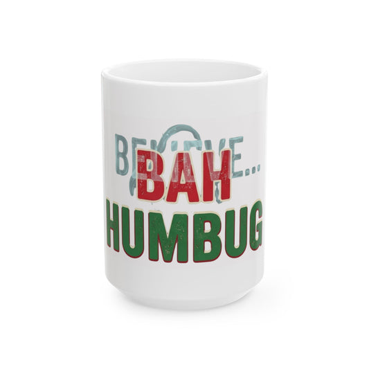 "Bah Humburg" White Ceramic Mug