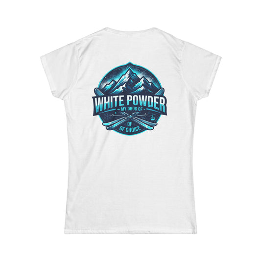 Color: White | Ski Drug of Choice Women's Tee