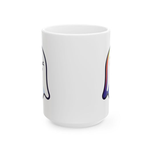 "I'm Just Here For The Thick Treat" White Ceramic Mug — Graphic