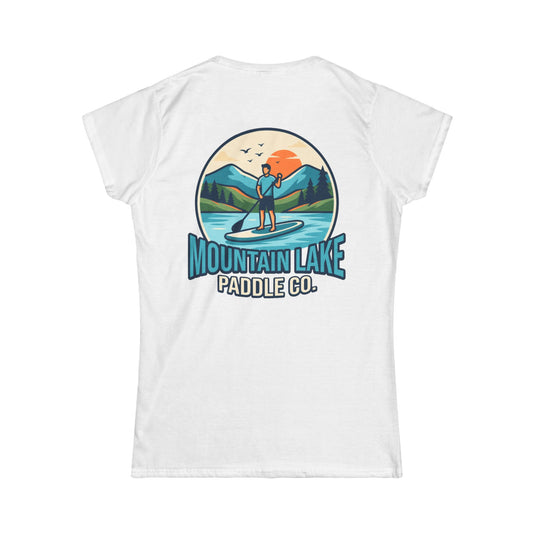 Color: White | Mountain Lake Paddle Board Women's Tee