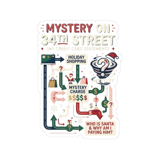 "Mystery On 34th Street" Sticker — Main