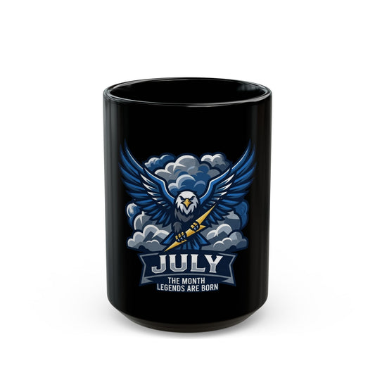 "July Legend" Black Ceramic Mug