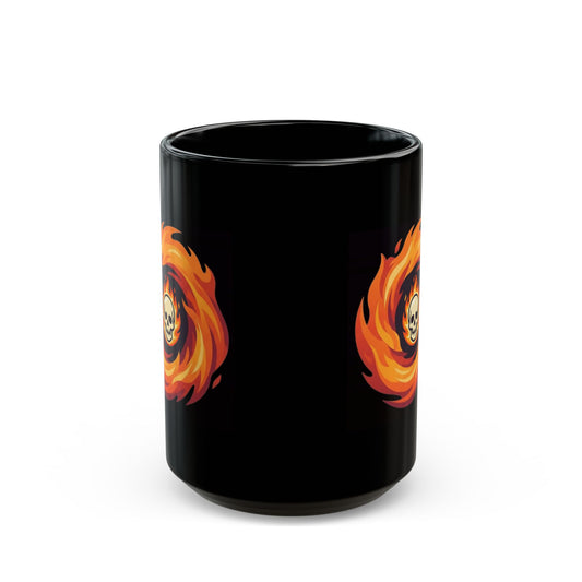 "Hellfire" Black Ceramic Mug