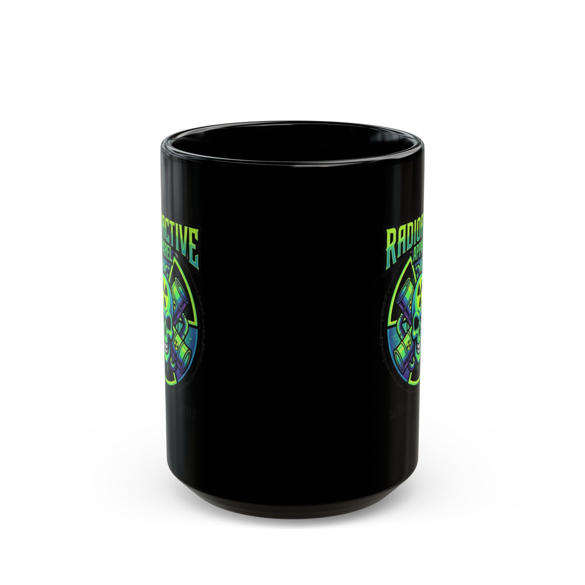 "Radioactive Apparel" Black Ceramic Mug