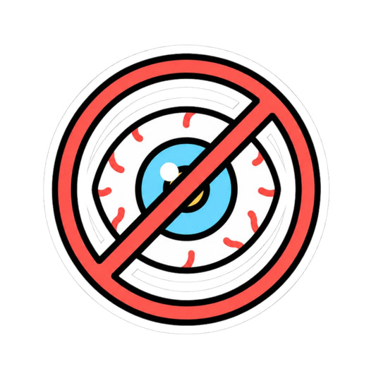 "Eye Contact Policy" Sticker