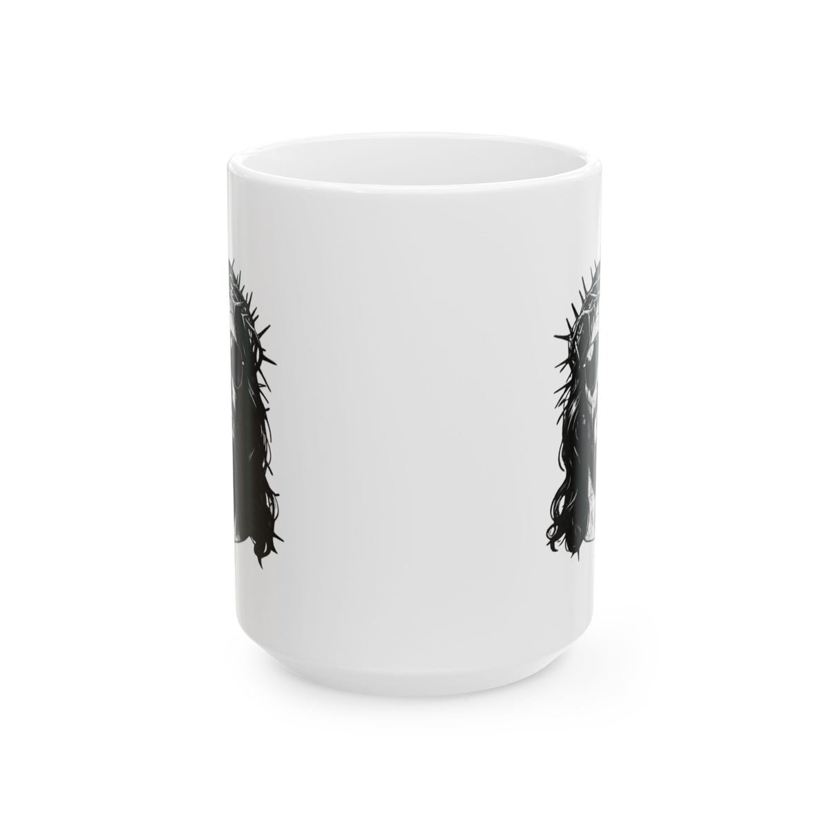 "Good Book Series - Son of A Virgin" White Ceramic Mug — Graphic
