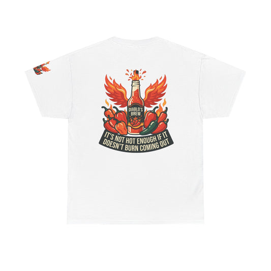 Color: White | Burns Coming Out Premium Graphic Tee