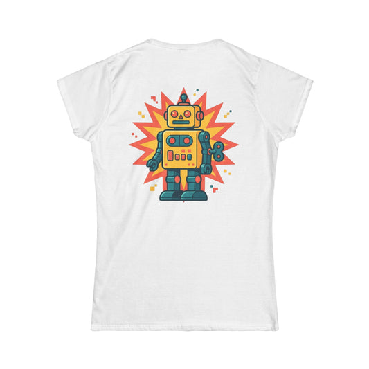 Color: White | Toy Robot Women's Tee