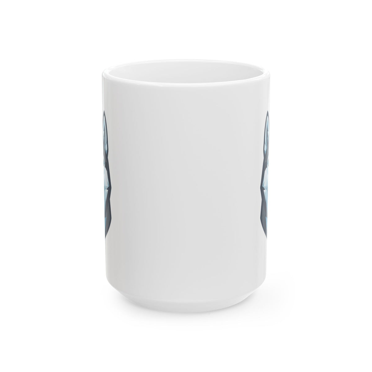"Siberian Husky Loyal & Free" White Ceramic Mug — Graphic