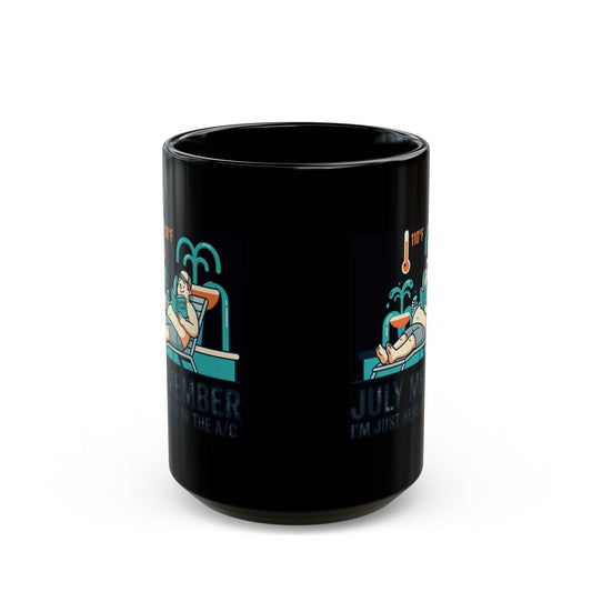 "July Member" Black Ceramic Mug